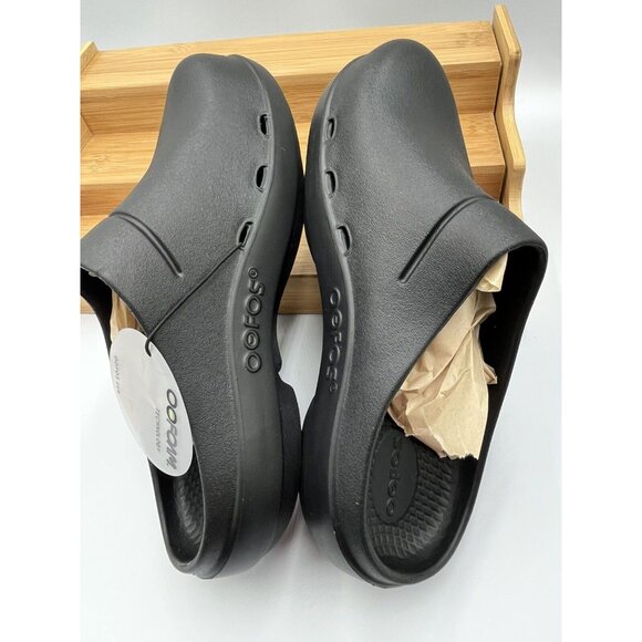 OOFOS OOCLOOG BLACK UNISEX CLOGS MULES SLIP ONS SHOES US WOMENS SZ 8 MENS 6 - Picture 8 of 10